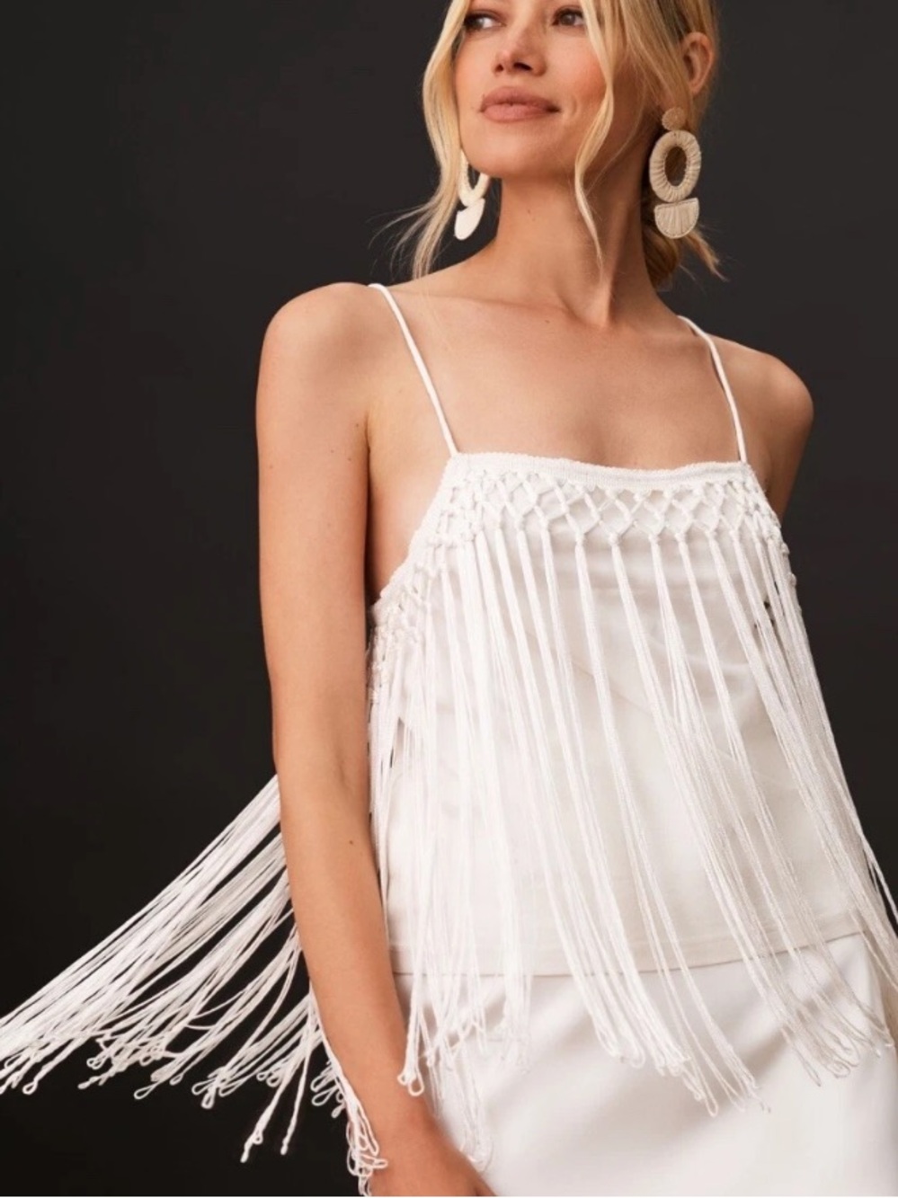 Anthropologie Fringe Cami